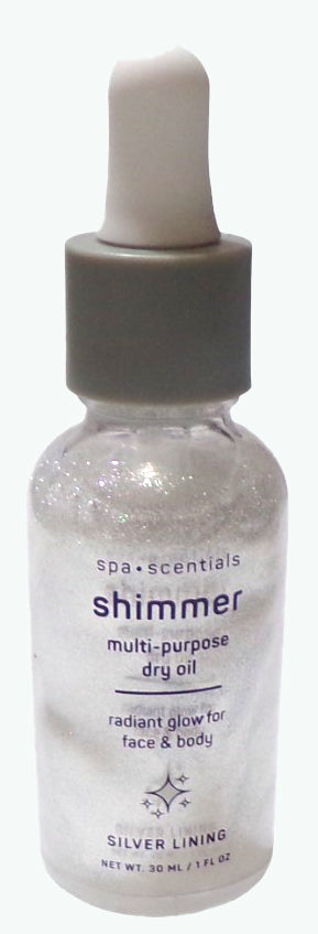 Spa•Scentials Shimmer Multi-purpose Dry Oil silver lining & golden hour (Set)
