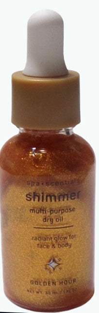 Spa•Scentials Shimmer Multi-purpose Dry Oil silver lining & golden hour (Set)