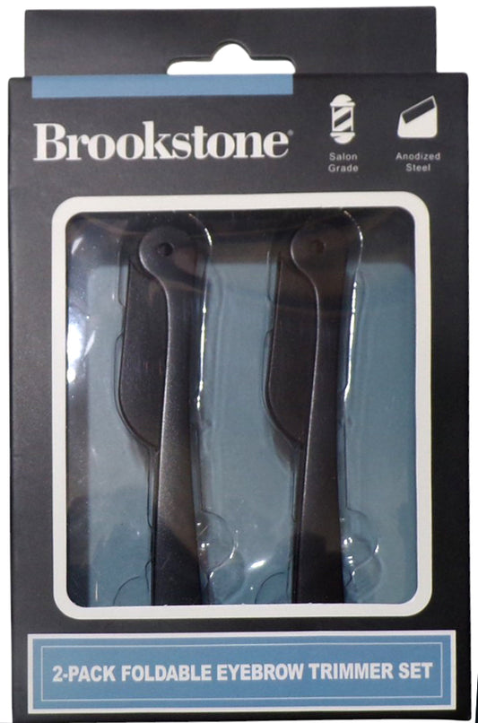 Brookstone 2-Pack Eyebrow Trimmer Set New In Box