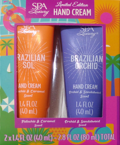 Spa Luxury Limited Edition Hand Cream - Brazilian Sol & Brazilian Orchid (Set)