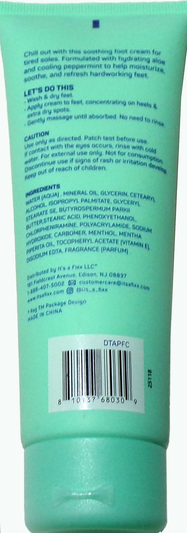 SPA SCENTIALS CHILL SMOOTHING FOOT CREAM ALOE PEPPERMINT CALLUS REMOVER GEL Set