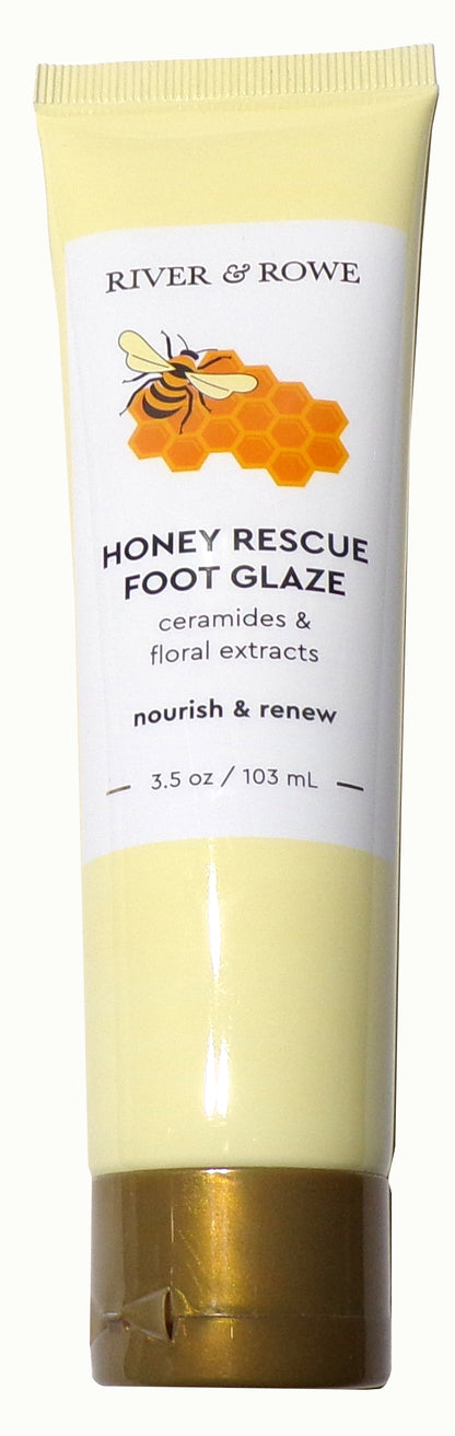 River & Rowe Honey Rescue Foot Glaze-Nourish/Renew 3.5oz W Ceramides