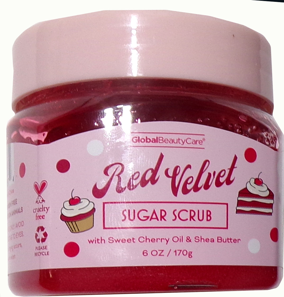 Global Beauty Care Sugar Scrub Red Velvet 6 oz (Set of 2)