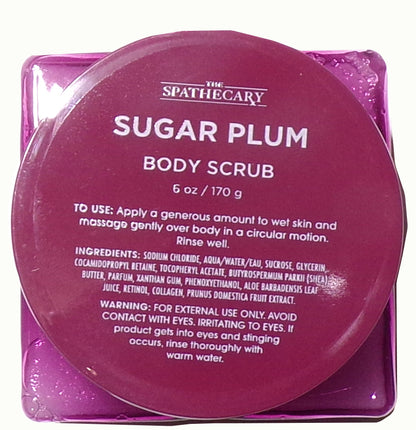 The Spathecary Sugar Plum Body Scrub 6oz (Set of 2)