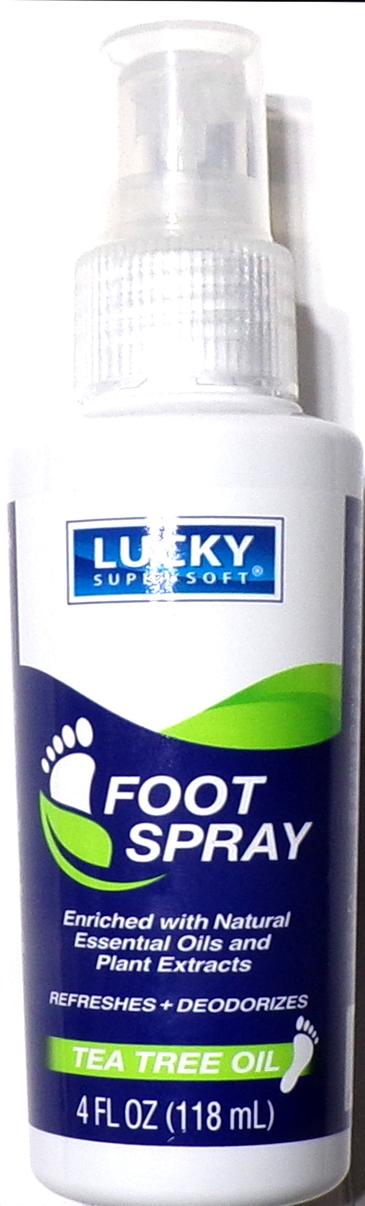 Lucky Super Soft Tea Tree Oil Foot Spray Refreshes & Deodorizes (Set of 3)