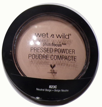 Wet n Wild Photo Focus Pressed Powder #823C Neutral Beige 7.5 g .26oz. Set of 2