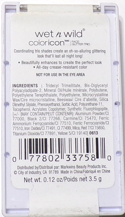 Wet n Wild Color Icon Collection Eyeshadow Trio # 33578 (Set of 2)