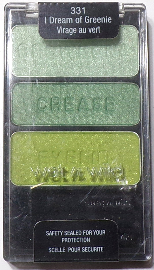 Wet n Wild Color Icon Collection Eyeshadow Trio # 331 I Dream Greenie