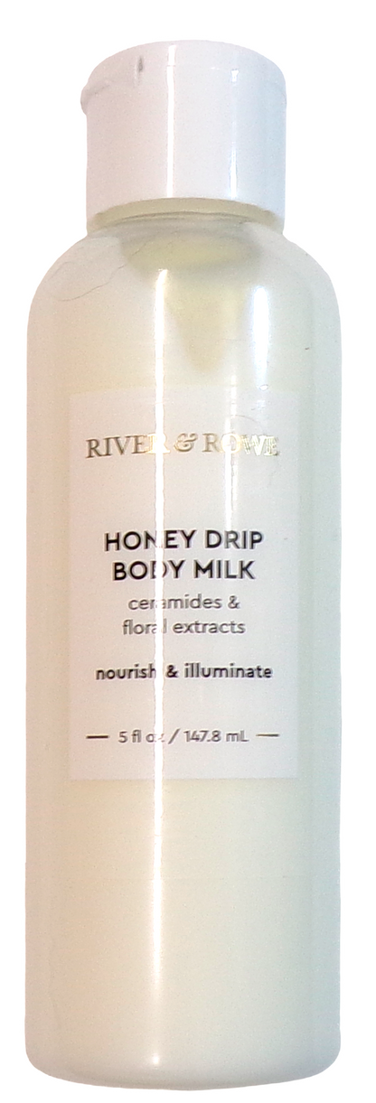 RIVER & ROWE Honey Drip Body Milk Ceramides Floral Extracts Nourish 5 fl oz Set