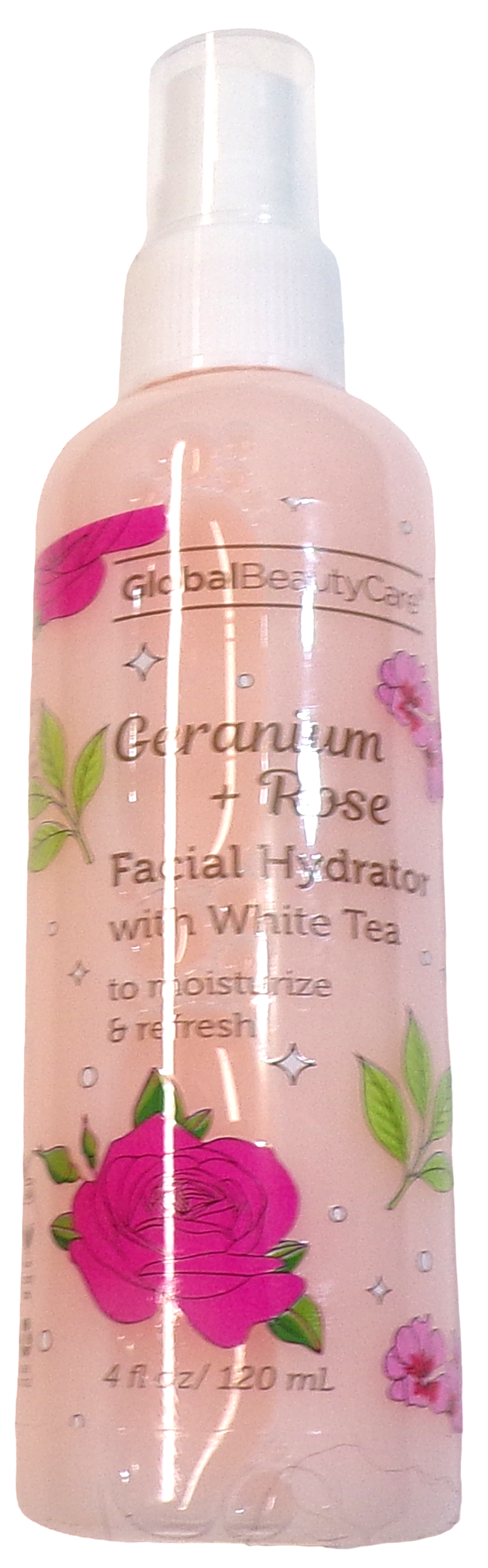 Global Beauty Care Geranium Rose Facial Hydrator White Tea 4oz (Set of 2)