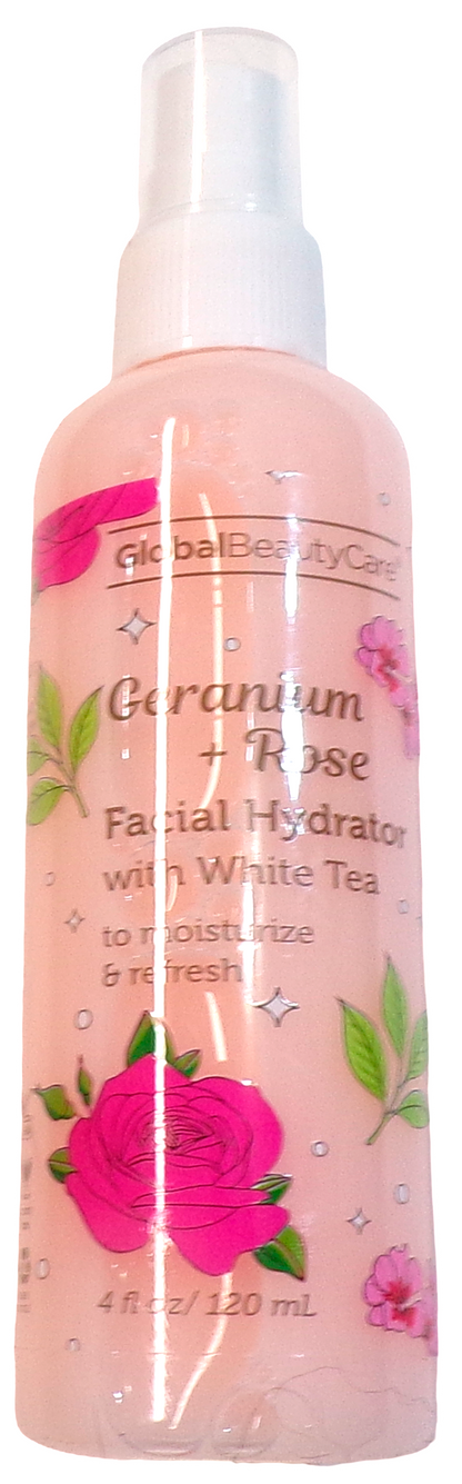 Global Beauty Care Geranium Rose Facial Hydrator White Tea 4oz (Set of 2)