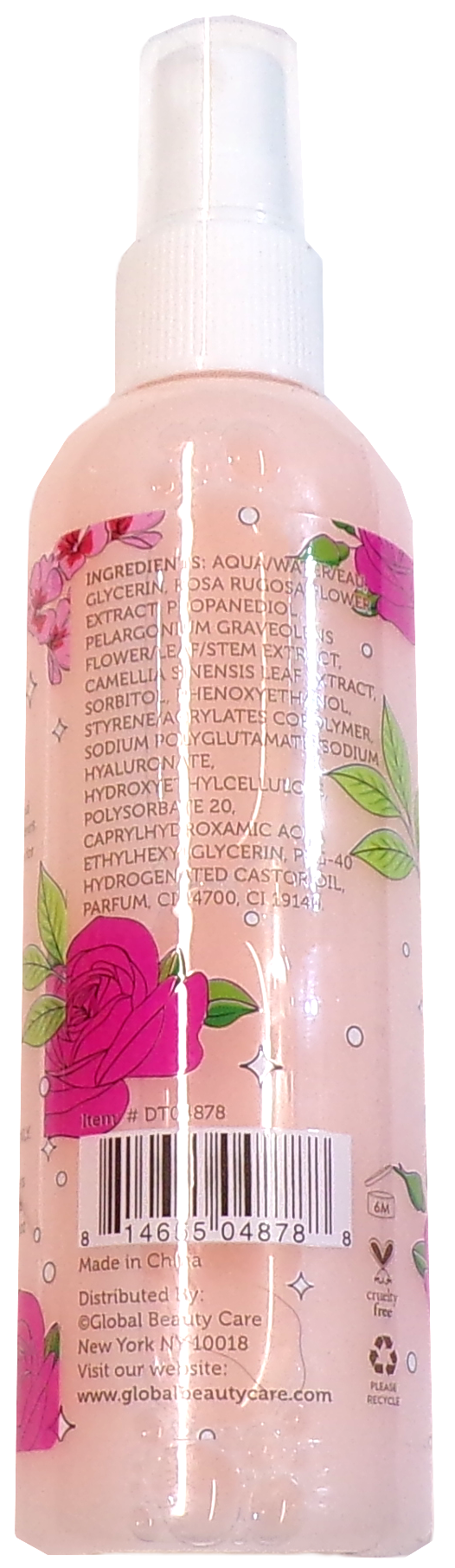Global Beauty Care Geranium Rose Facial Hydrator White Tea 4oz (Set of 2)