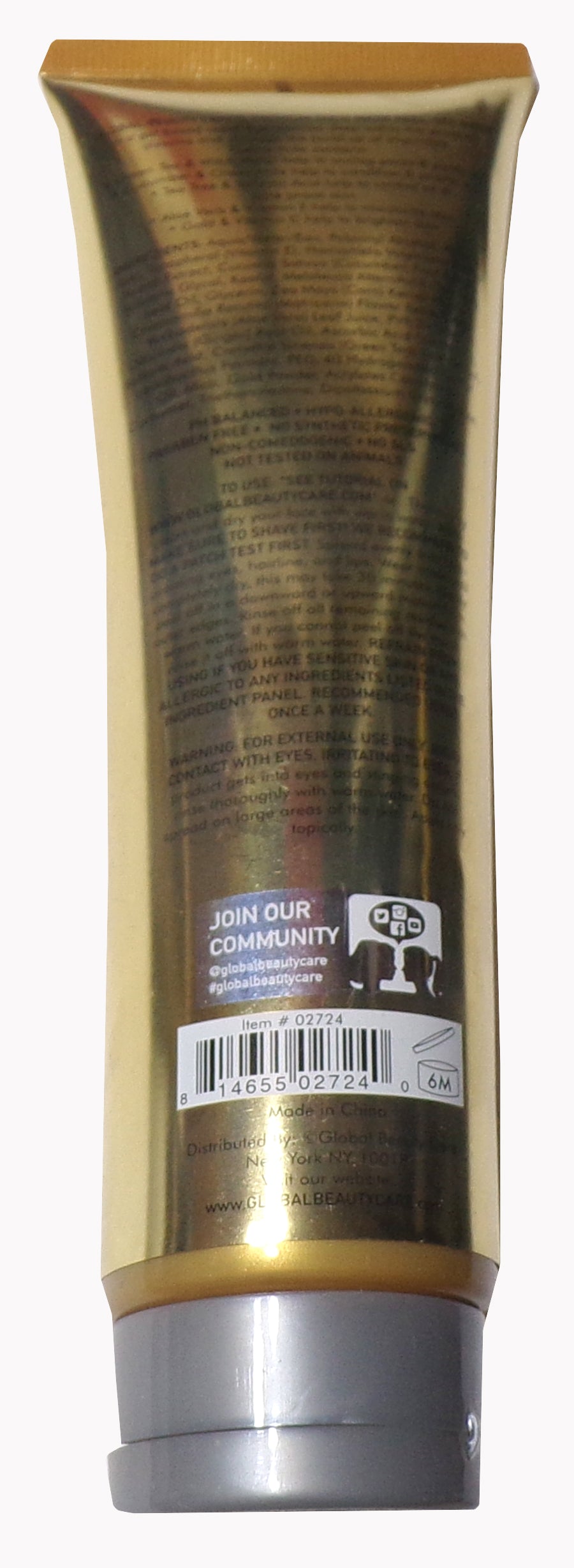 Global Beauty Care Peel-Off Gold Mask 5oz (Set of 2)