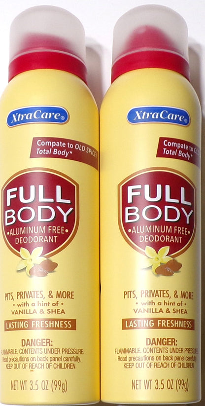 XtraCare Full Body Deodorant 3.5oz Aluminum Free (Set of 2)