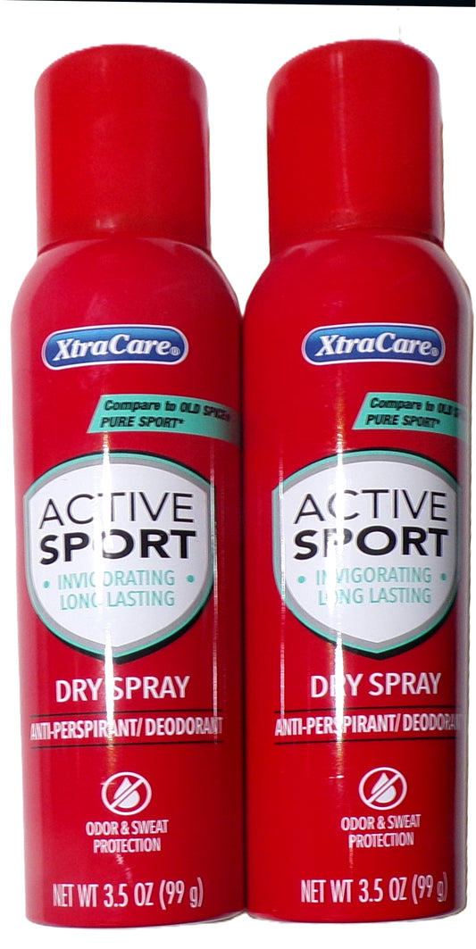 Xtracare Active Sport Dry Spray Antiperspirant (Set of 2)