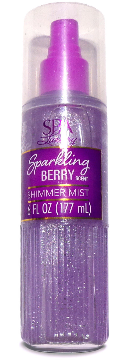 SPA Luxury Shimmer Mist Rose Champagne, Sparkling Berry, Vanilla Ambiance Set