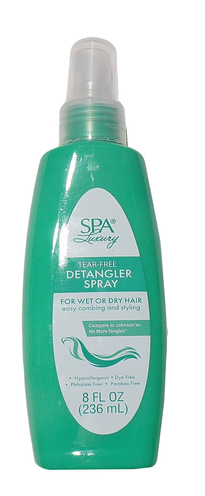 Spa Luxury Tear-Free Detangler Spray Hair Detangling 8 fl. oz (Set of 2)