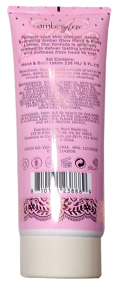 Amberglow Coco Rose Hand& Body Lotion 8 FL oz (Set of 2)