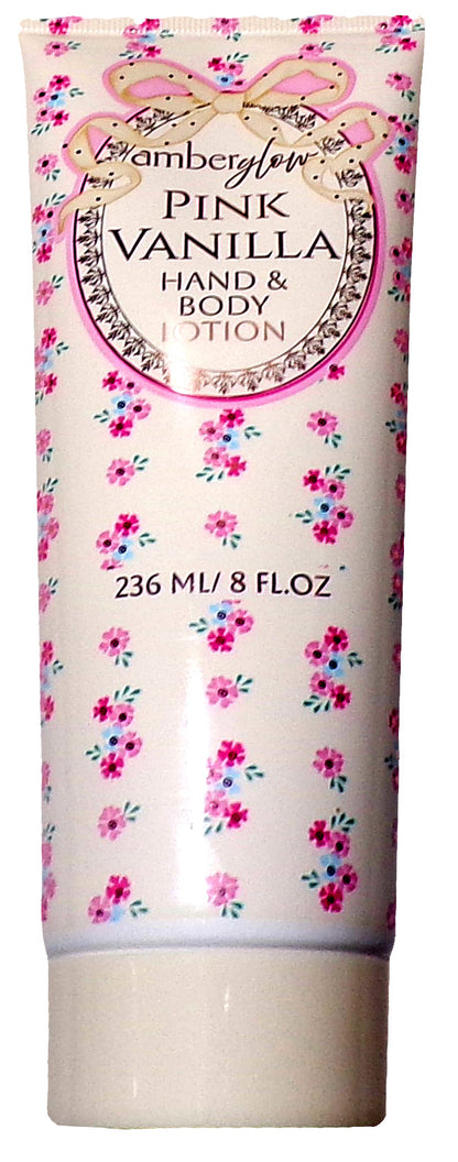Amberglow Pink Vanilla Hand & Body Lotion 8 fl oz (Set of 2)