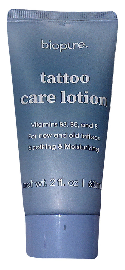 Biopure Tattoo Care Lotion 2oz Vitamins B3 B5 E Soothing Moisturizing (Set of 2)