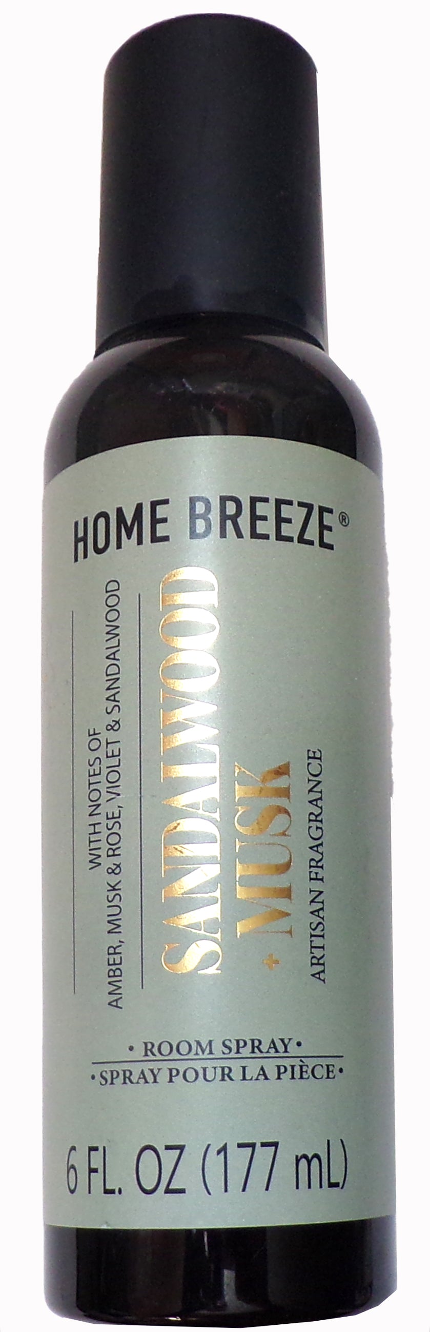Home Breeze Fragrance Room Spray Sandalwood + Musk 6 fl oz (Set of 2)