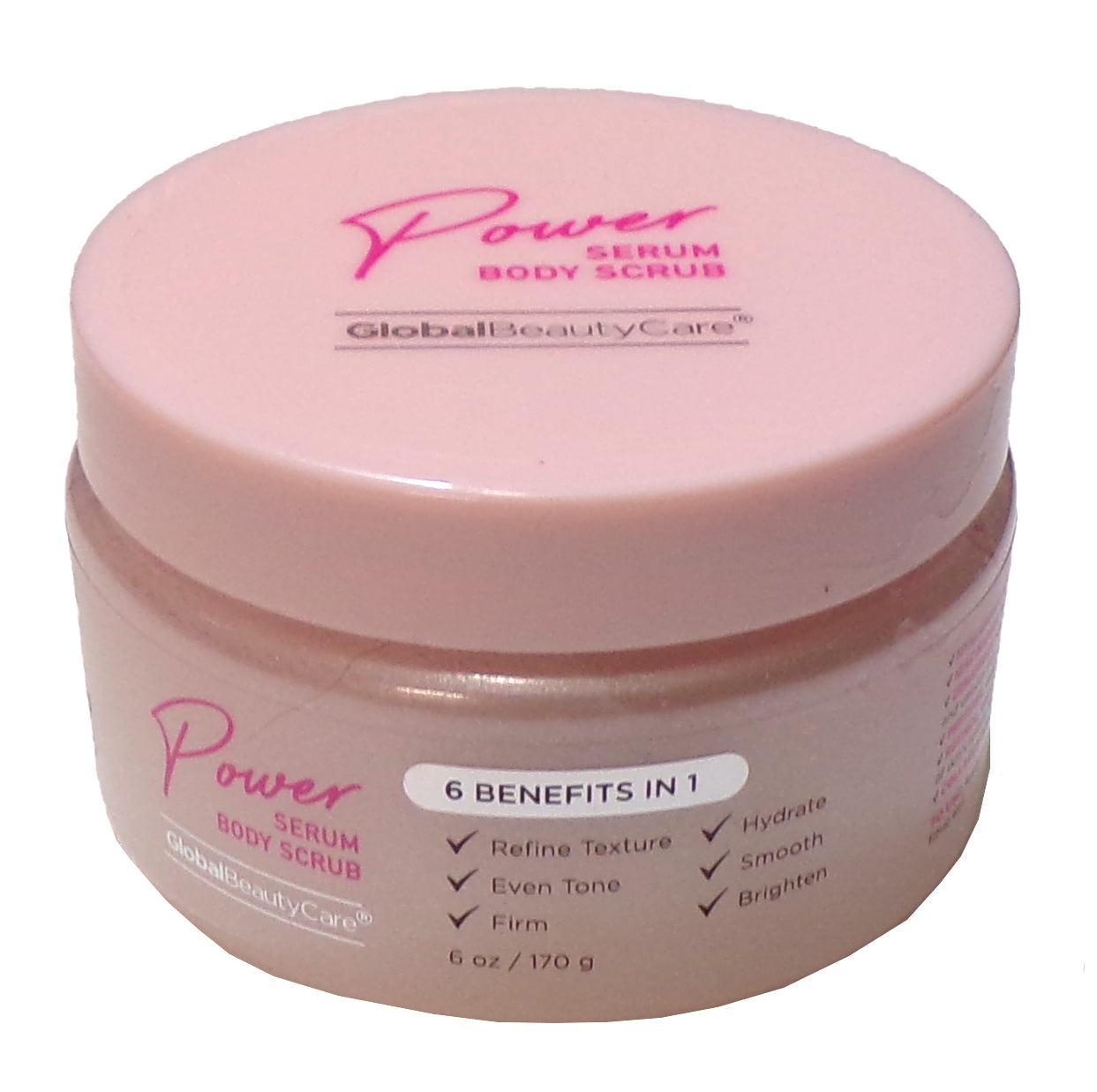 Global Beauty Care Body Scrub -Power Serum 6 Benefits in 1 6 oz / 170 g