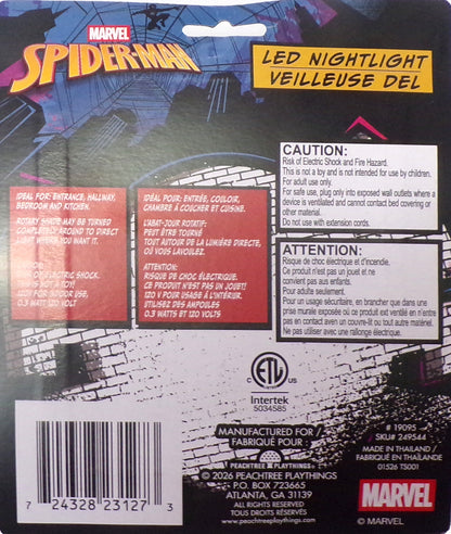 Marvel Spider-Man Night Light Children's Kid's Bedroom