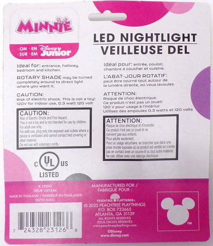 Disney Junior Minnie Night Light Children's Kid's Bedroom