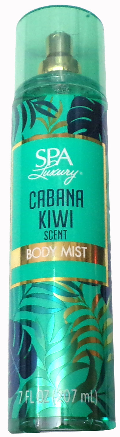 Spa Luxury Cabana Kiwi Scent Ultimate Moisture - Body Lotion & Body Mist. Set