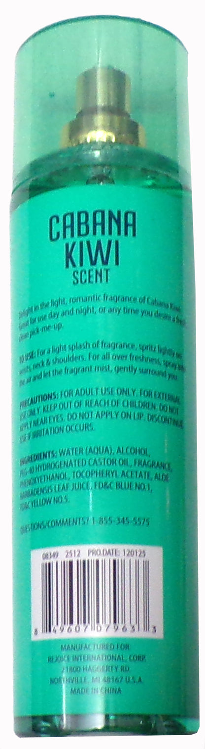 SPA LUXURY—CABANA KIWI BODY MIST FRAGRANCE SPRAY 7 fl oz