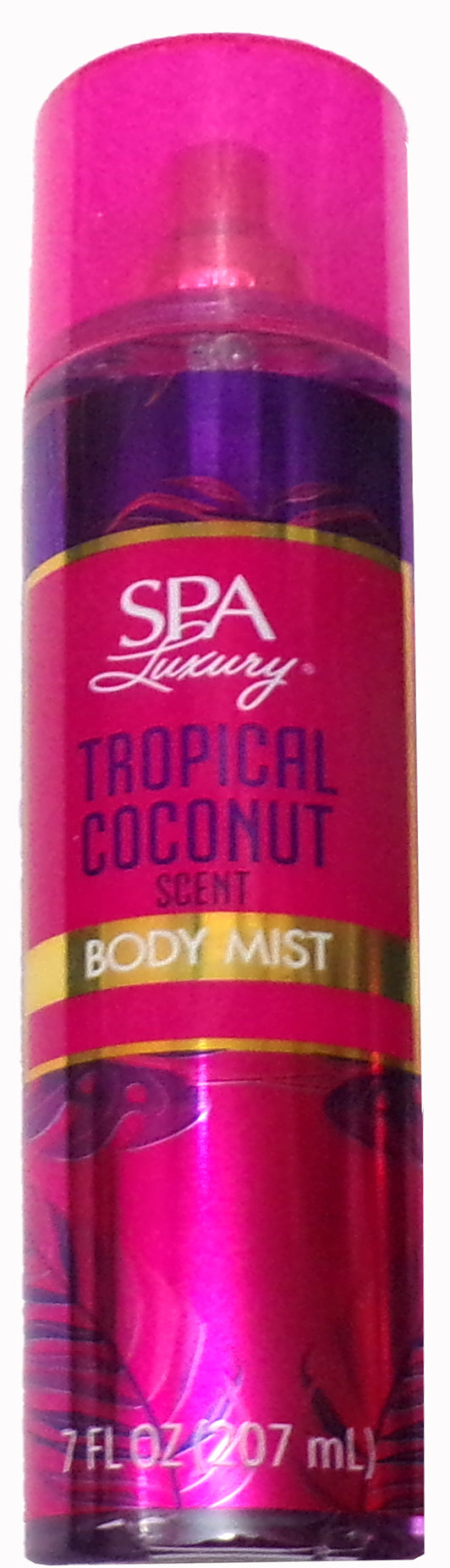 Spa Luxury Tropical Coconut Body Mist Spray, Coconut Scent, 7 fl oz
