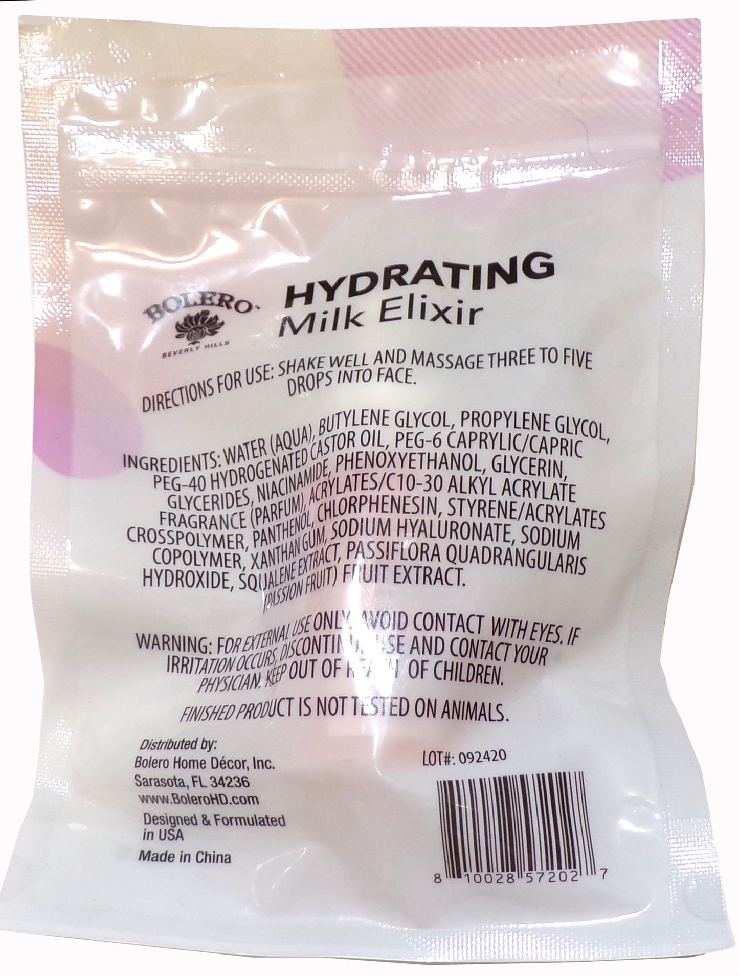 Bolero - Hydrating Milk Elixir 1.0 Oz (Set of 2)