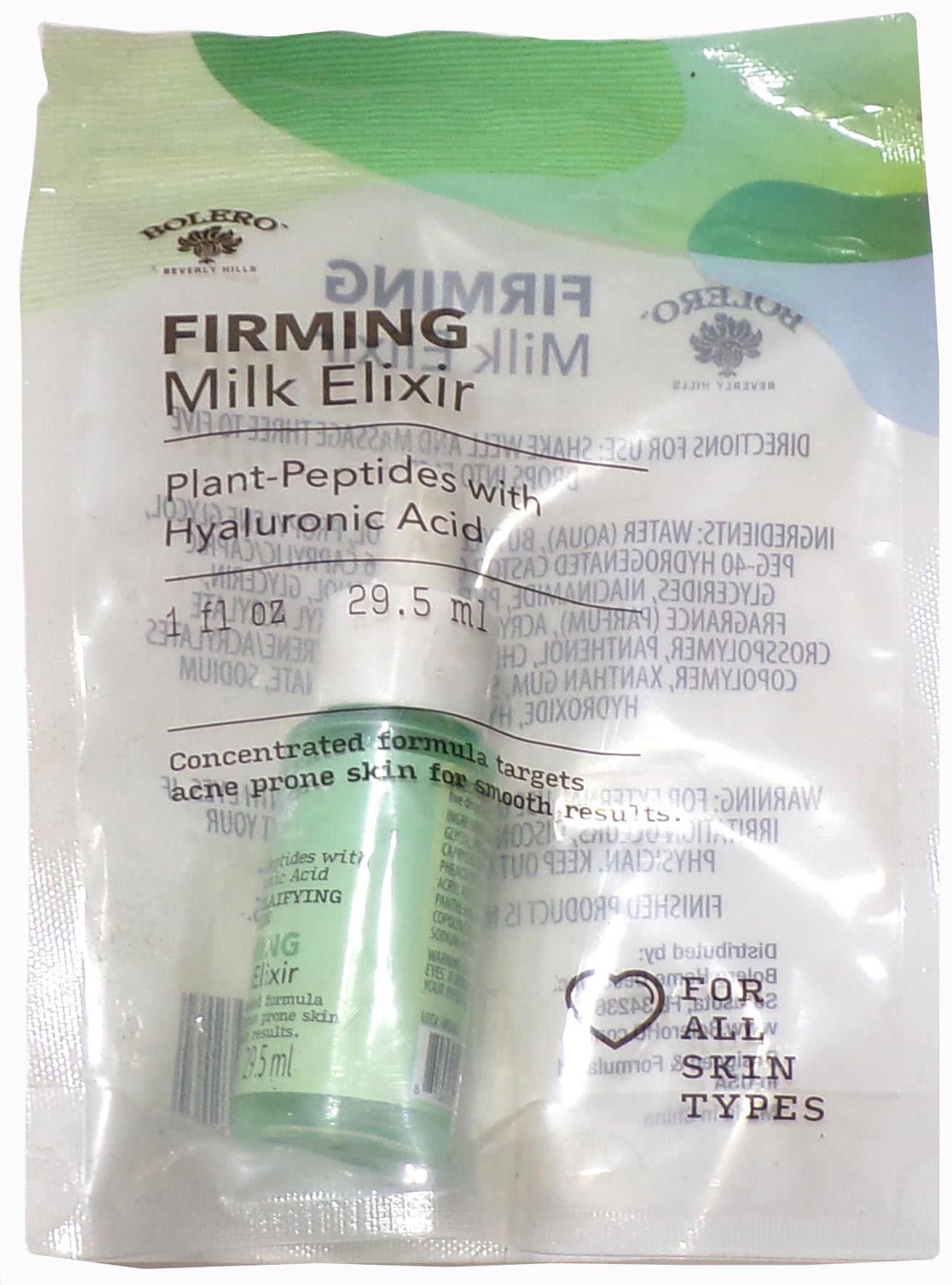 Share Bolero Firming Milk Elixir Plant - Peptides Hyaluronic Acid 1.0 Oz (Set of 2)