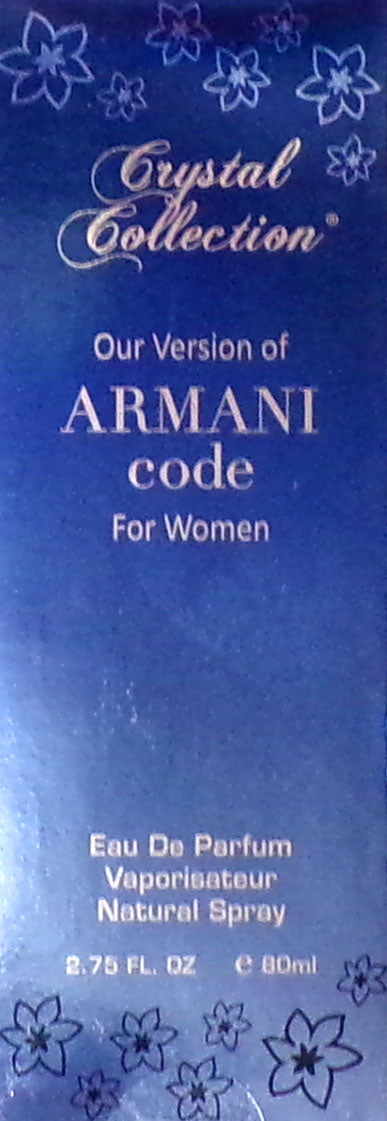 Cristal Collection Our Version of Armani Code for Men 2.75 Fl Oz