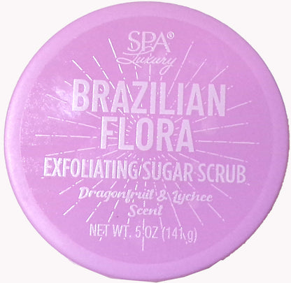 Spa Luxury Brazilian Flora Exfoliating / Sugar-Scrub 5 oz (Set of 2)
