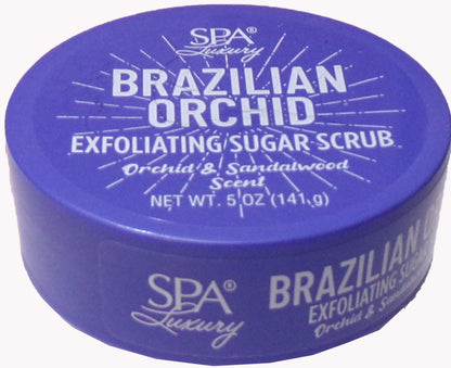 Spa Luxury Brazilian Orchid Exfoliating / Sugar-Scrub 5 oz (Set of 2)