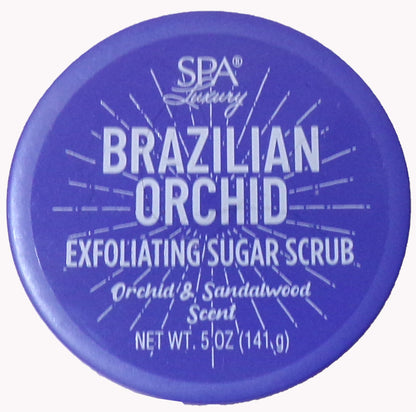 Spa Luxury Brazilian Orchid Exfoliating / Sugar-Scrub 5 oz (Set of 2)