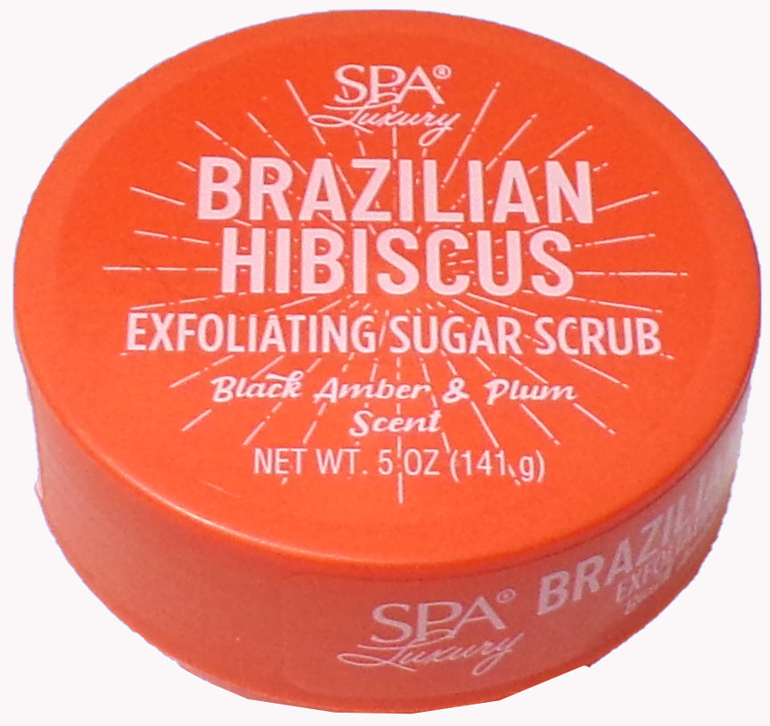 Spa Luxury Brazilian Hibiscus Exfoliating / Sugar-Scrub 5 oz (Set of 2)
