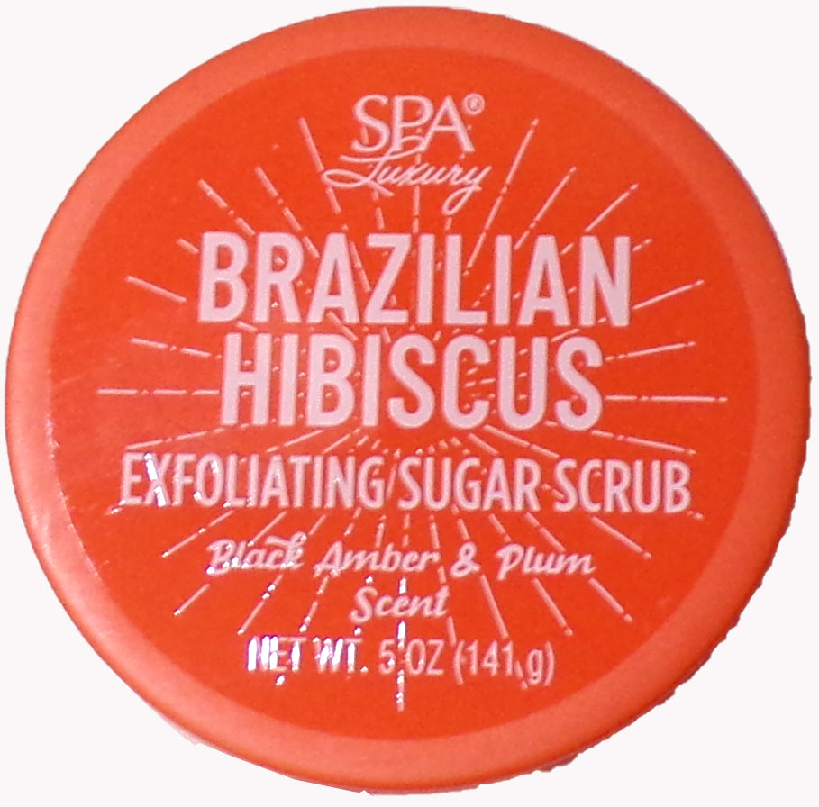 Spa Luxury Brazilian Hibiscus Exfoliating / Sugar-Scrub 5 oz (Set of 2)