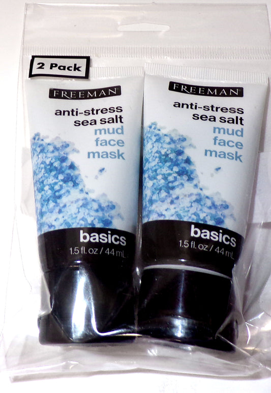 Freeman Basics Anti-Stress Sea Salt Mud Face Mask 1.5 oz. (Set of 2)