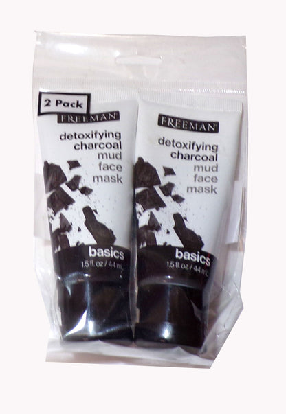 Share Freeman Basics Detoxifying Charcoal & Sea Salt Mud Face Mask 1.5 oz. (Set)