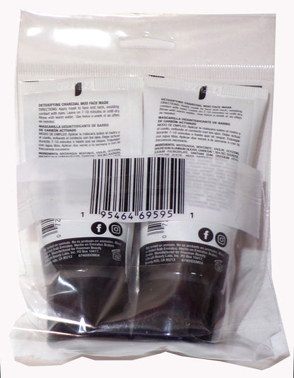 Freeman Basics Detoxifying Charcoal Mud Face Mask 1.5 oz. (Set of 2)