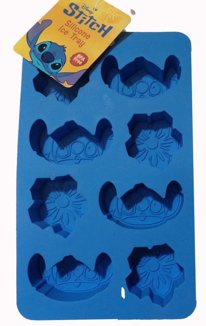 Disney Lilo & Stitch and Mickey Mouse Silicone Ice Trays (2-Piece Set)