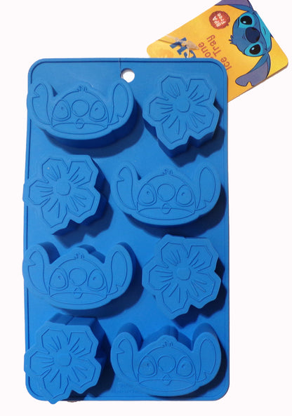 Disney Lilo & Stitch and Mickey Mouse Silicone Ice Trays (2-Piece Set)