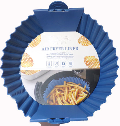 Social Chef Silicone Air Fryer Accessory Kit (2-Piece Set)