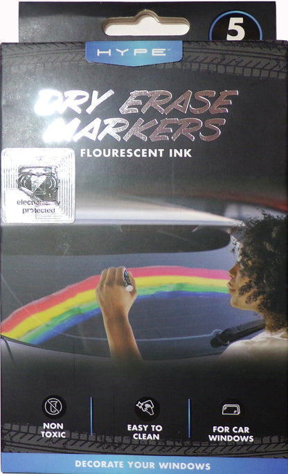 Hype Fluorescent Dry Erase Markers (5-Pack)