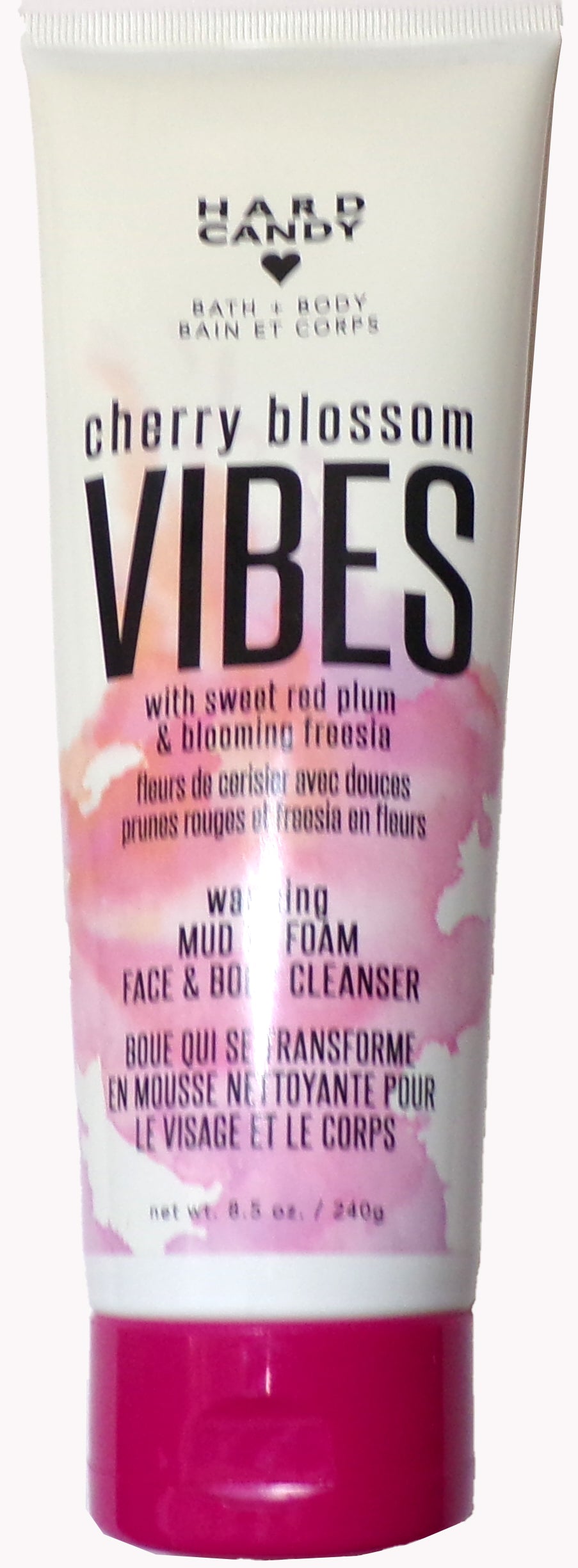 Hard Candy Body Cherry Blossom Vibes mud to foam Face & Body cleanser