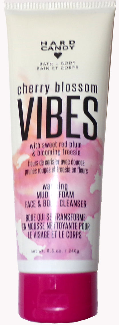 Hard Candy Body Cherry Blossom Vibes mud to foam Face & Body cleanser