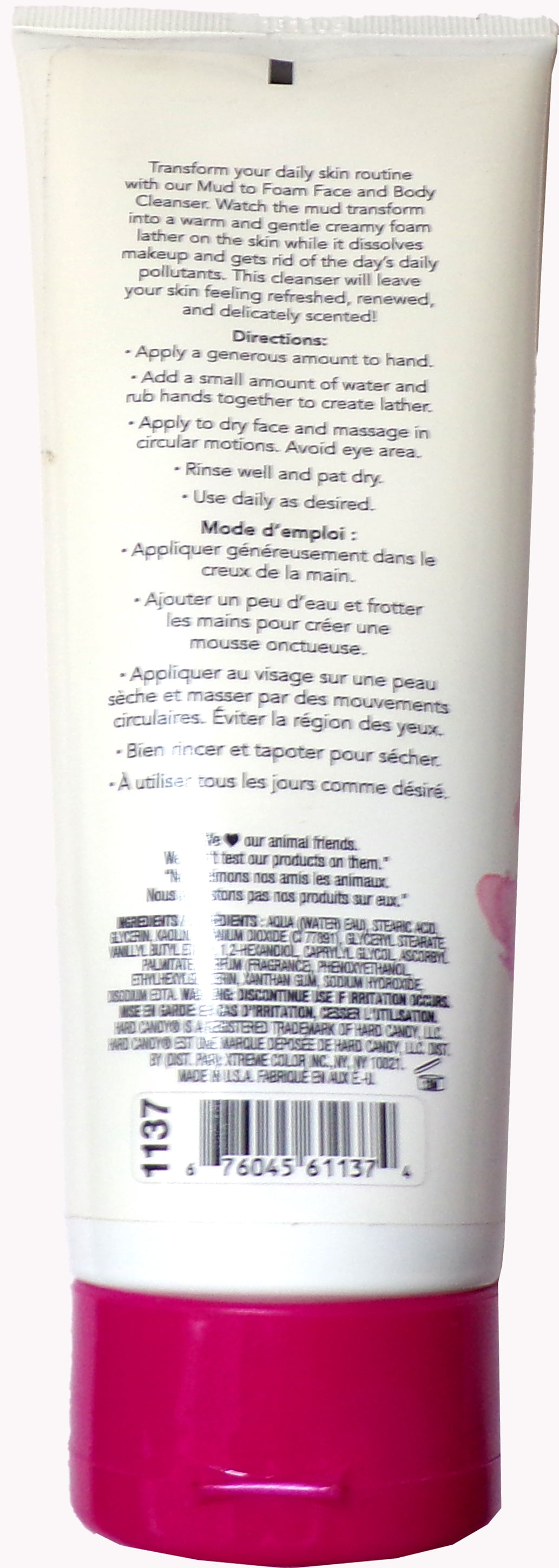 Hard Candy Body Cherry Blossom Vibes mud to foam Face & Body cleanser
