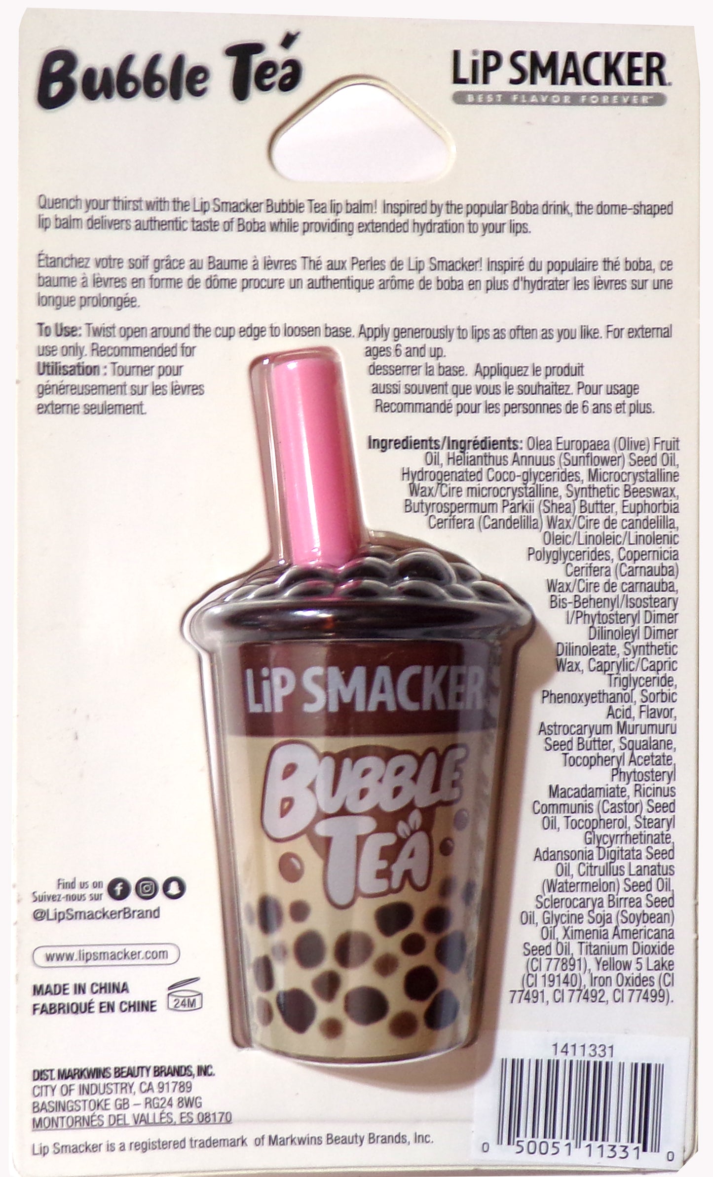 LIP SMACKER, Best Flavor Forever Bubble Tea Flavor 7.4 g/0.26 oz
